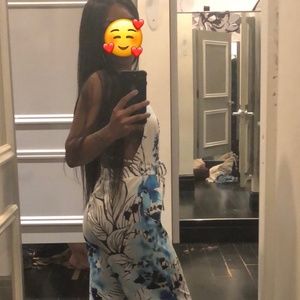 Jumpsuit blue and white